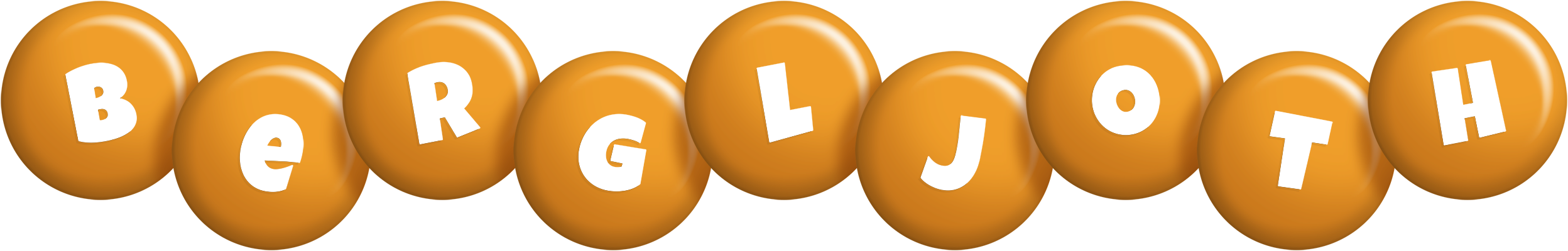 Bergljoth candy-orange logo