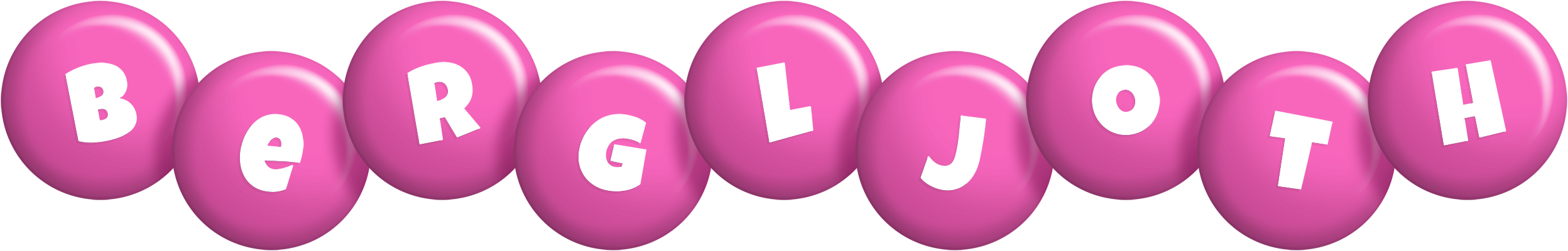 Bergljoth candy-pink logo