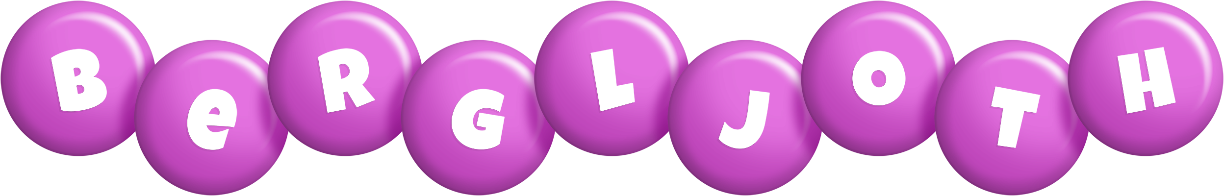Bergljoth candy-purple logo