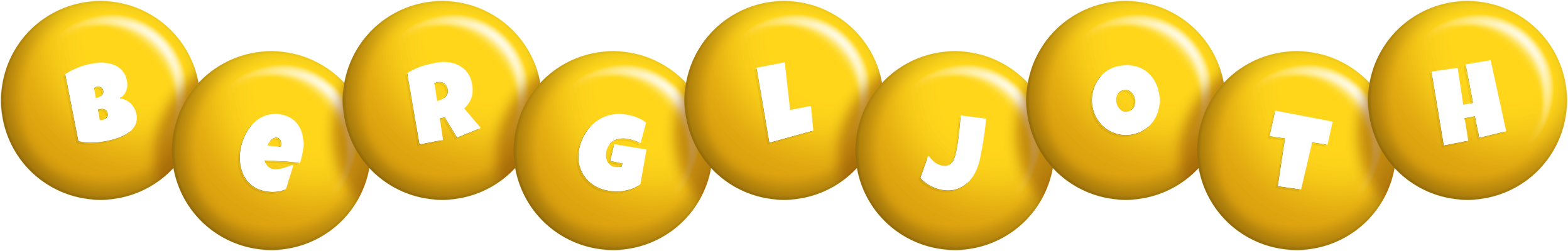 Bergljoth candy-yellow logo