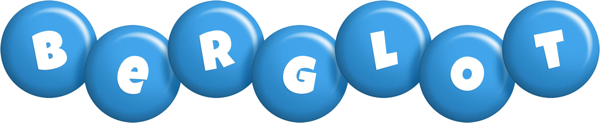 Berglot candy-blue logo