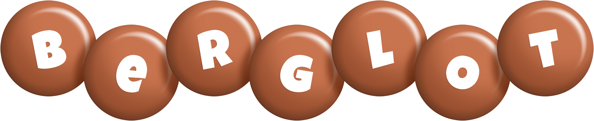 Berglot candy-brown logo