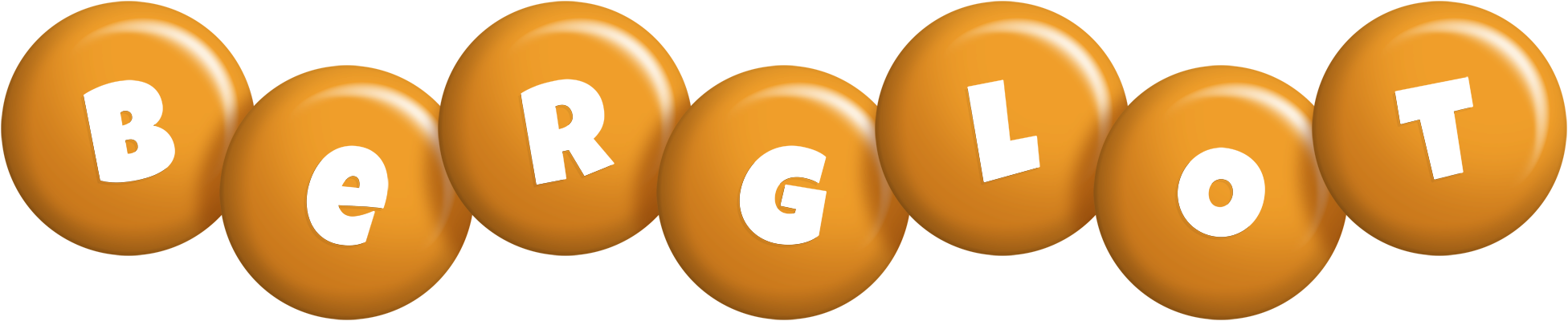 Berglot candy-orange logo