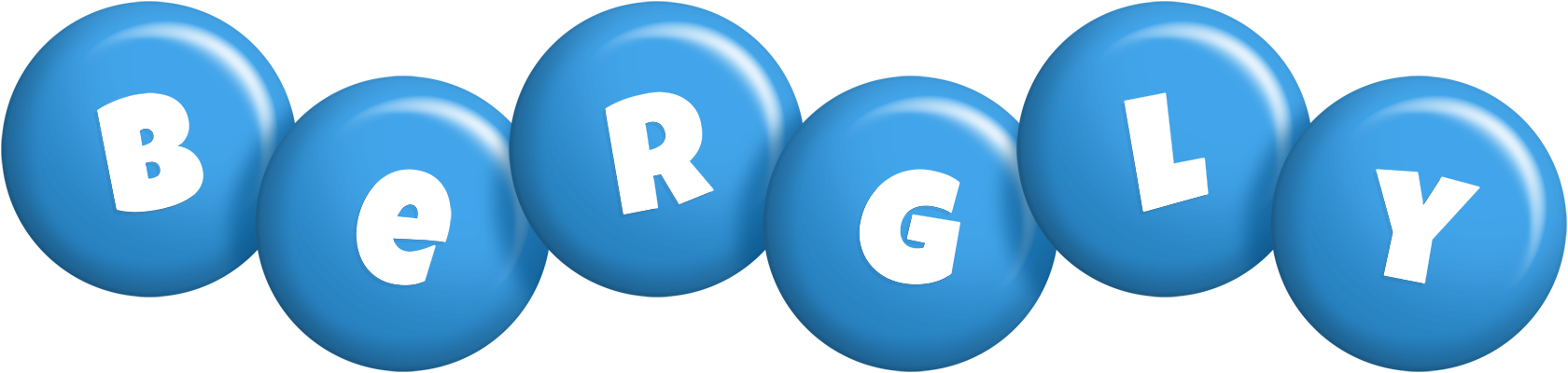 Bergly candy-blue logo