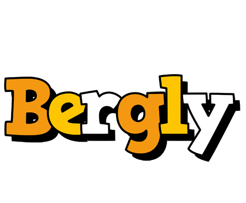 Bergly cartoon logo