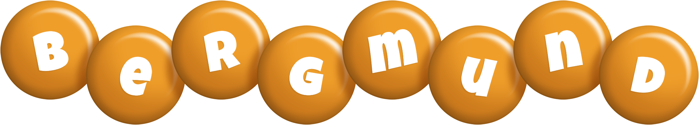 Bergmund candy-orange logo