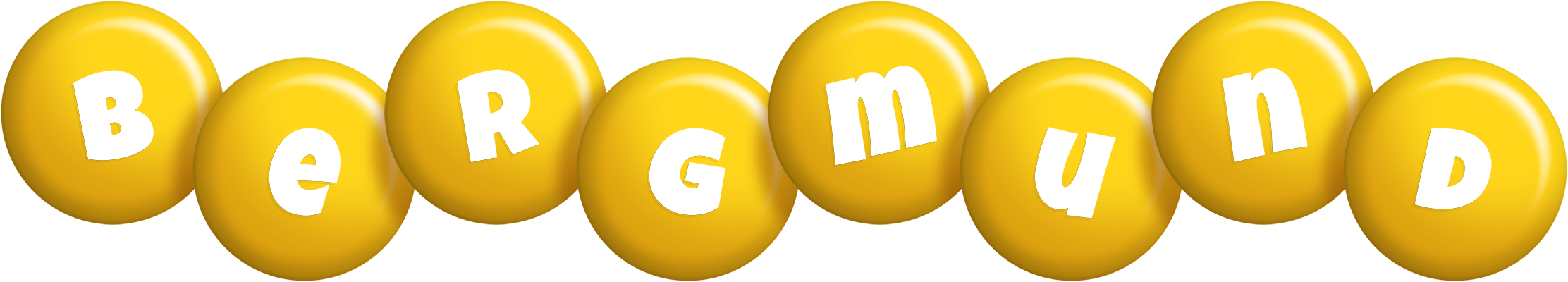 Bergmund candy-yellow logo
