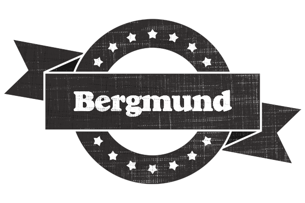 Bergmund grunge logo