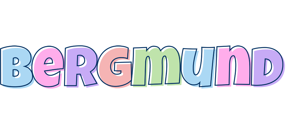 Bergmund pastel logo