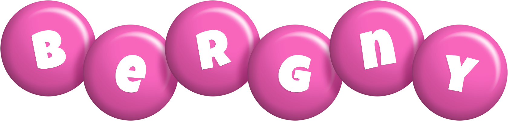 Bergny candy-pink logo