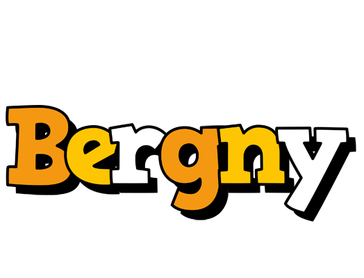 Bergny cartoon logo