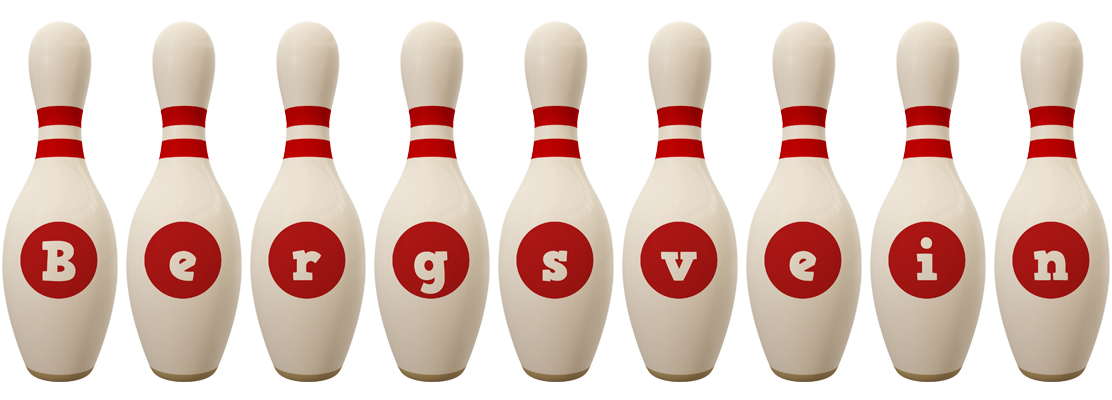Bergsvein bowling-pin logo