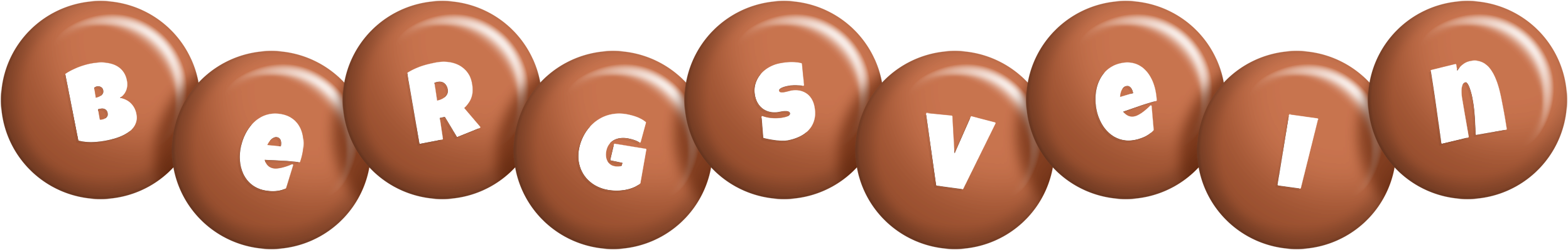 Bergsvein candy-brown logo