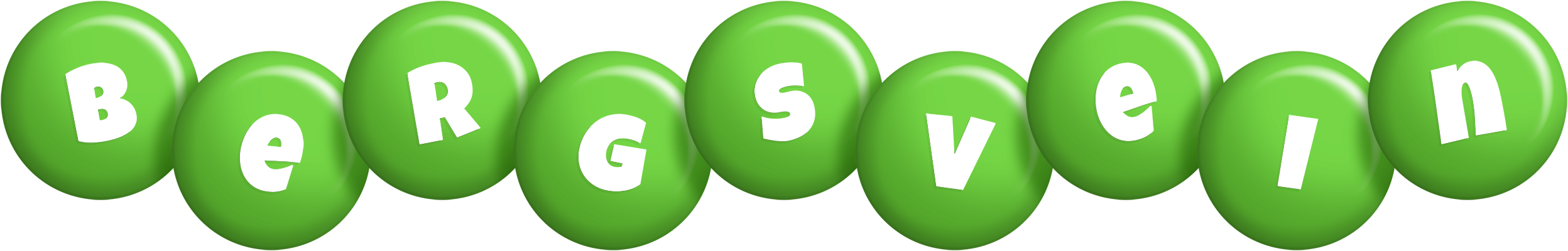 Bergsvein candy-green logo