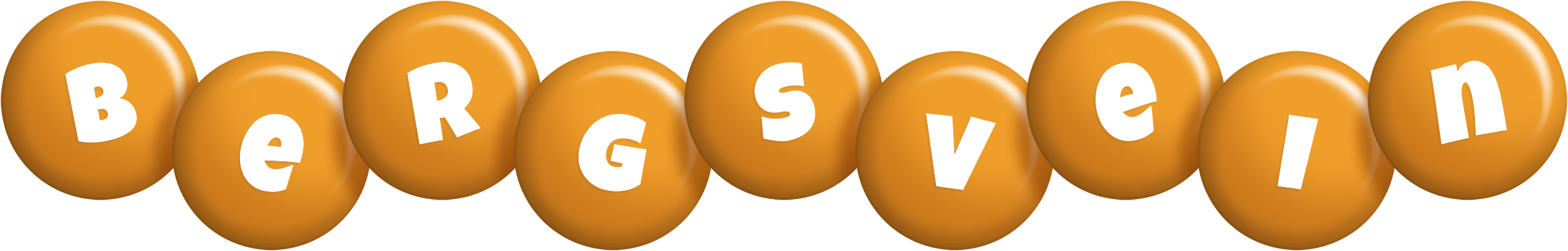 Bergsvein candy-orange logo