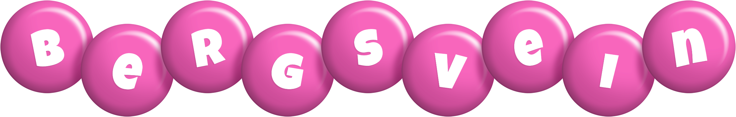 Bergsvein candy-pink logo