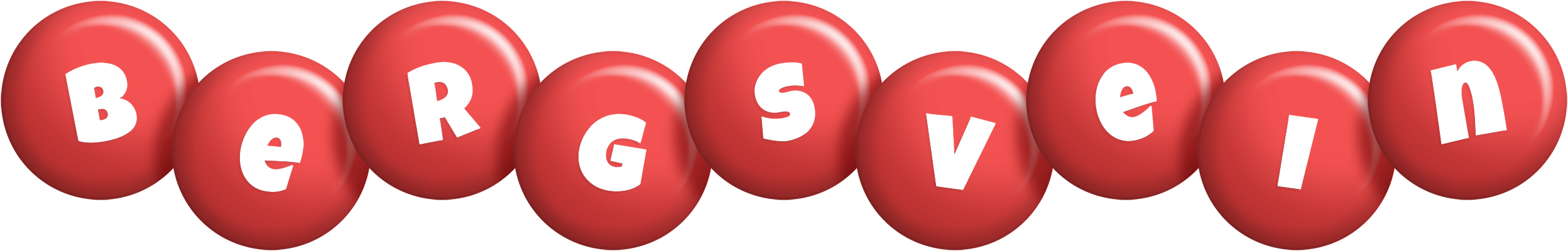 Bergsvein candy-red logo