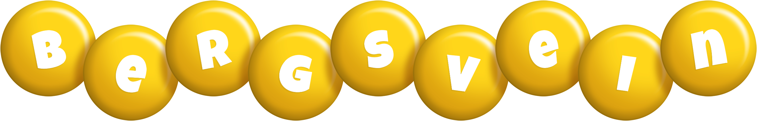 Bergsvein candy-yellow logo
