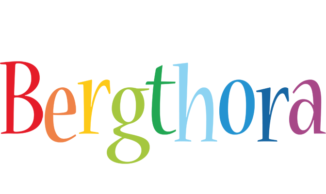 Bergthora birthday logo