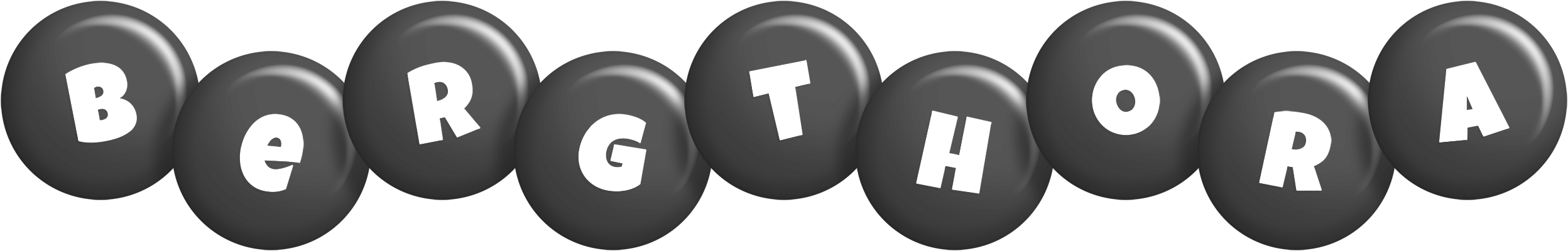 Bergthora candy-black logo