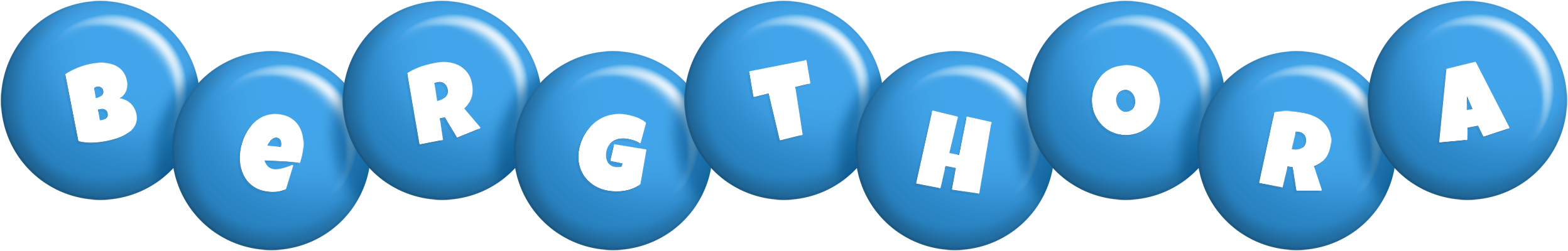 Bergthora candy-blue logo
