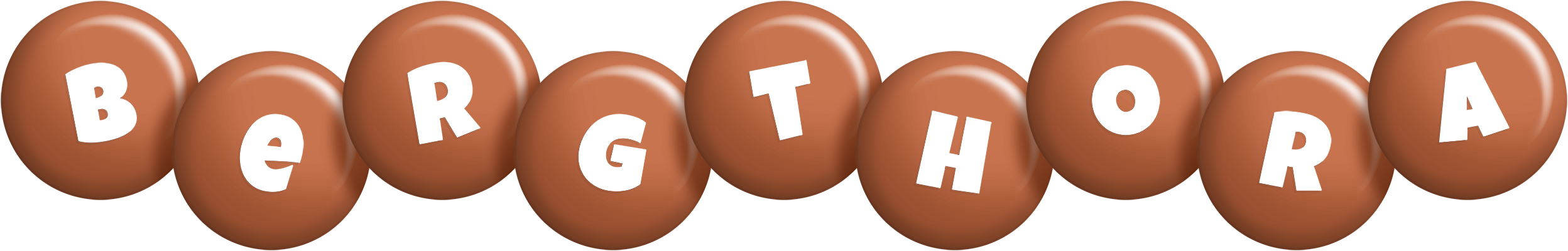 Bergthora candy-brown logo