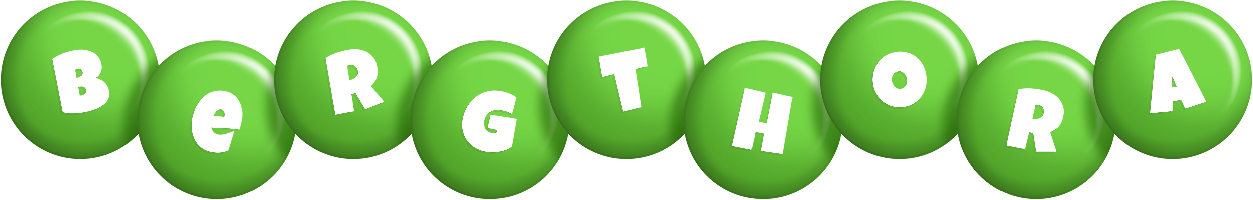 Bergthora candy-green logo