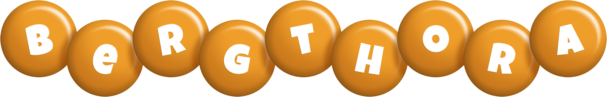 Bergthora candy-orange logo