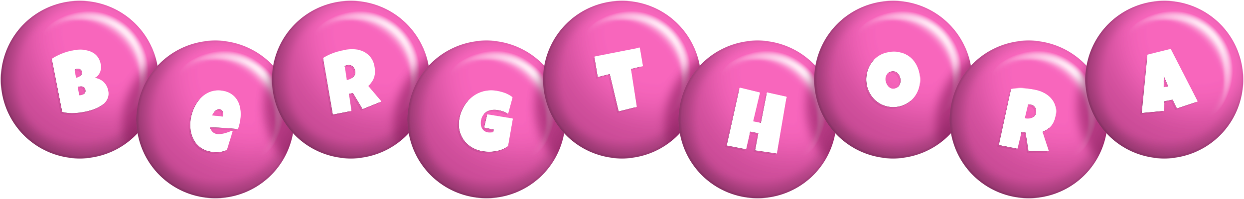 Bergthora candy-pink logo