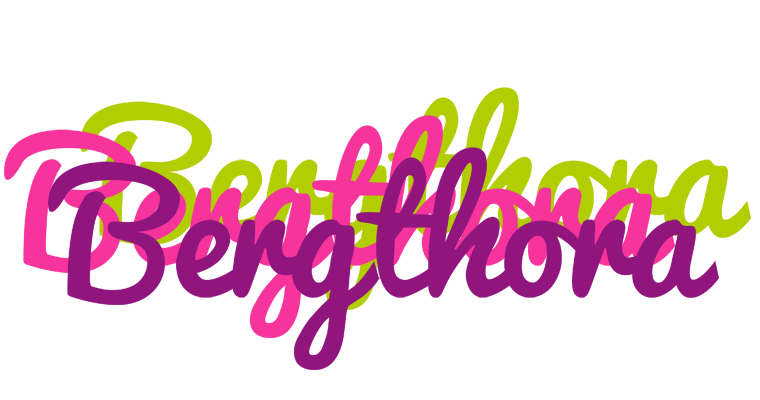 Bergthora flowers logo