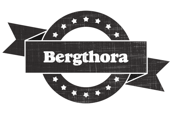 Bergthora grunge logo