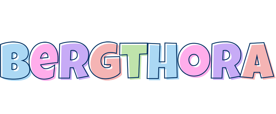 Bergthora pastel logo