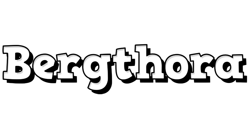 Bergthora snowing logo