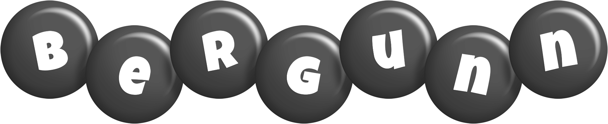 Bergunn candy-black logo