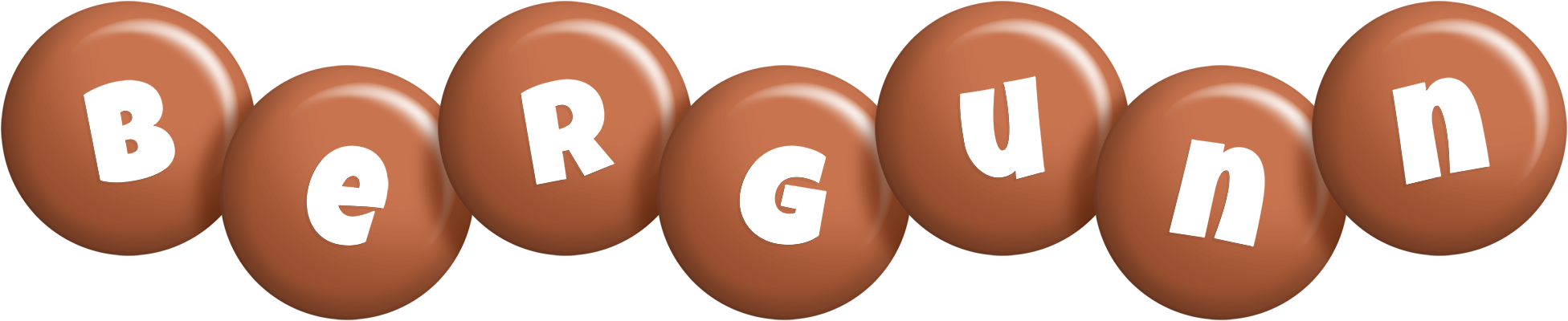 Bergunn candy-brown logo
