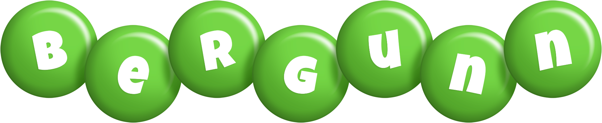 Bergunn candy-green logo