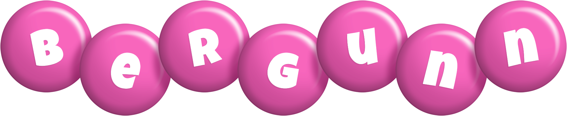 Bergunn candy-pink logo