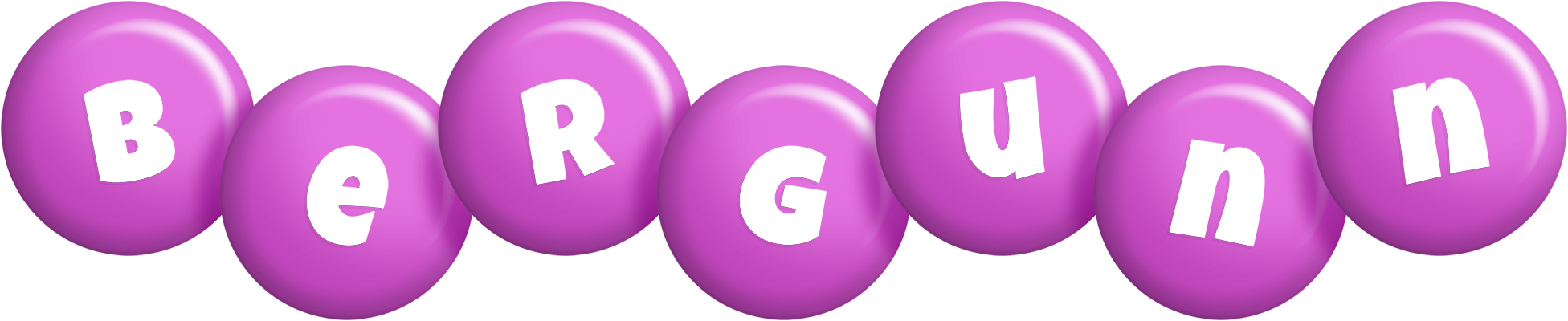 Bergunn candy-purple logo