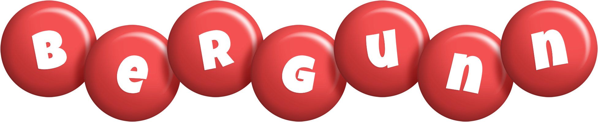 Bergunn candy-red logo