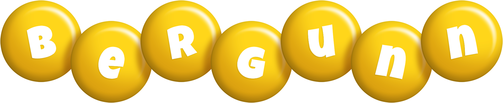 Bergunn candy-yellow logo
