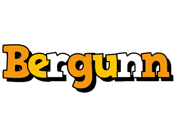 Bergunn cartoon logo