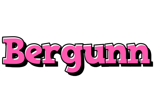 Bergunn girlish logo