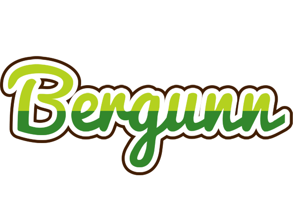 Bergunn golfing logo