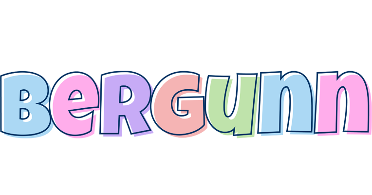 Bergunn pastel logo