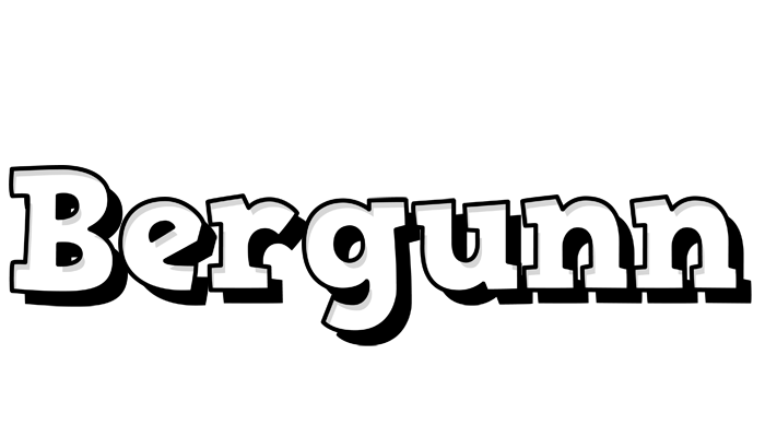 Bergunn snowing logo