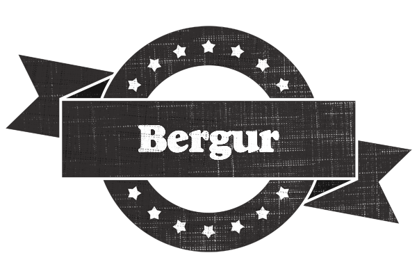 Bergur grunge logo