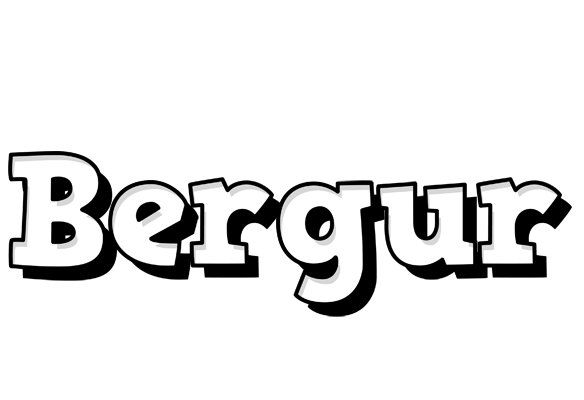 Bergur snowing logo