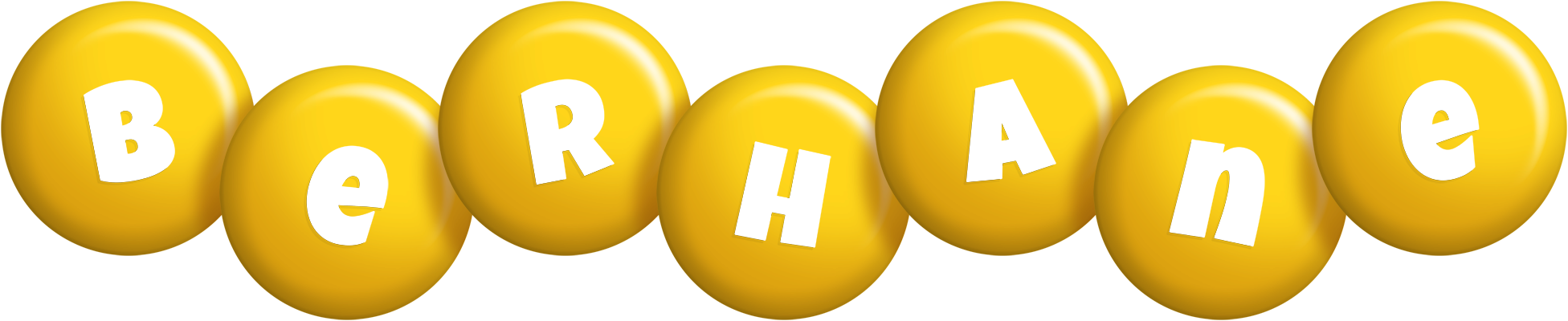 Berhane candy-yellow logo