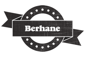 Berhane grunge logo