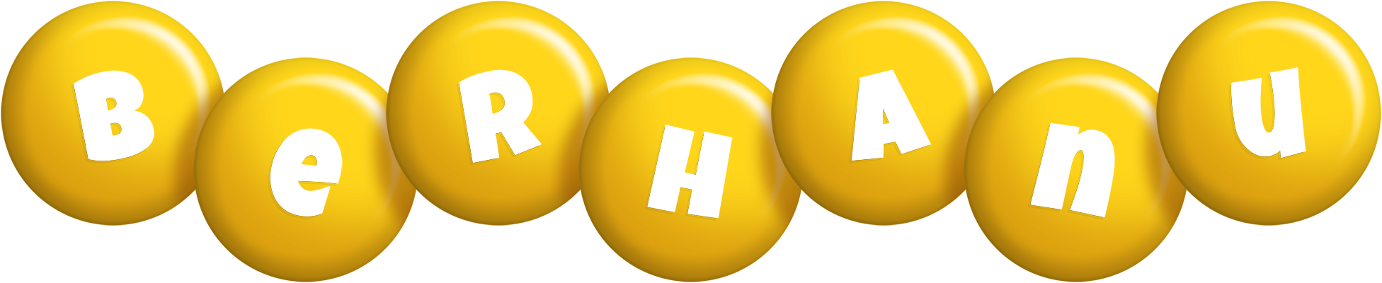 Berhanu candy-yellow logo